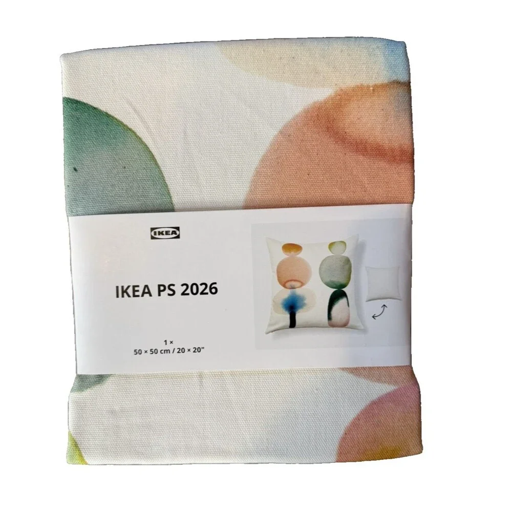 Ikea PS 2026 Cushion cover, white/multicolor, 20x20